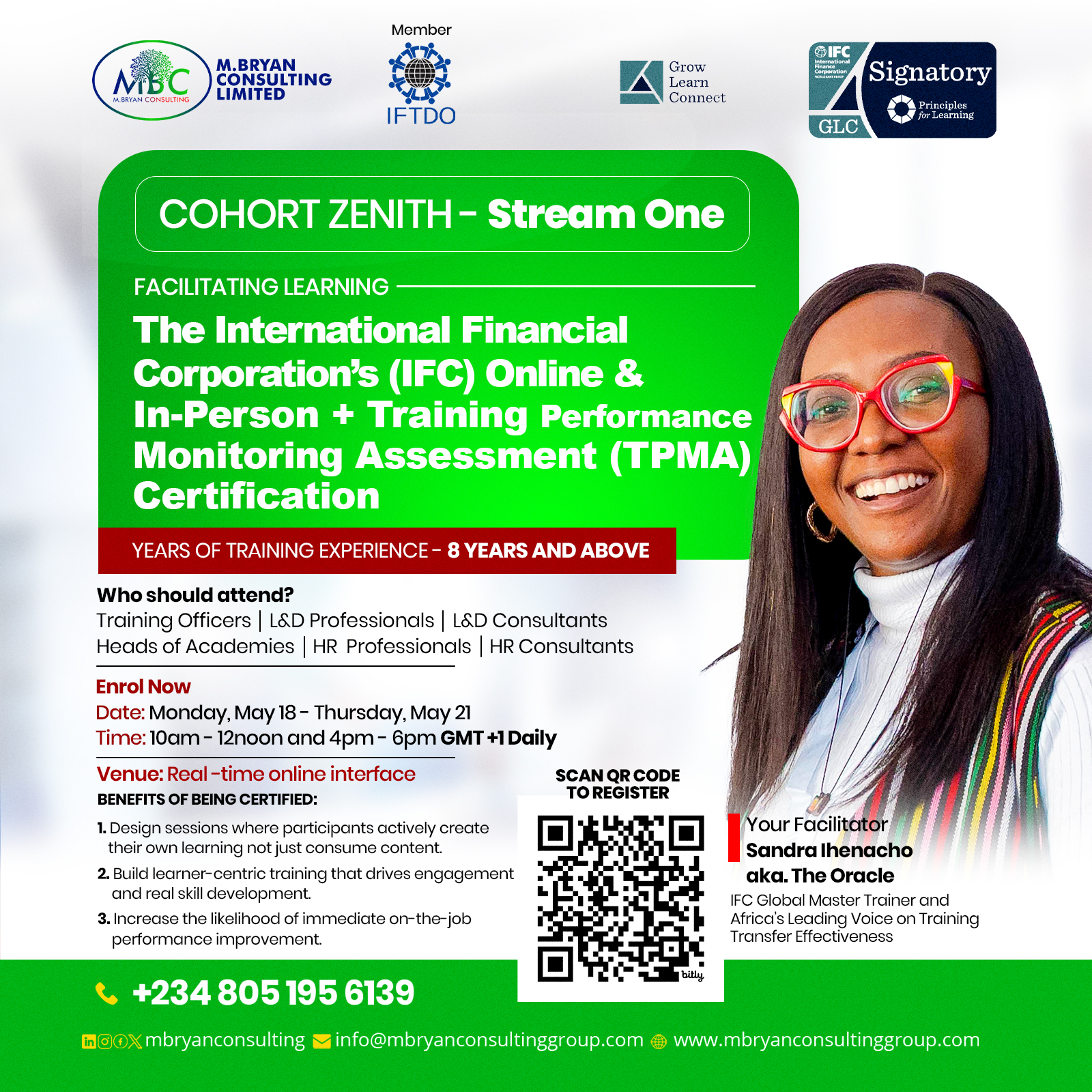 IFC TPMA Trainer Certification Flyer